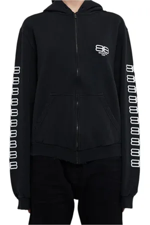 Balenciaga Dames, Sweatshirts & Hoodies, Zwart, Maat: XS