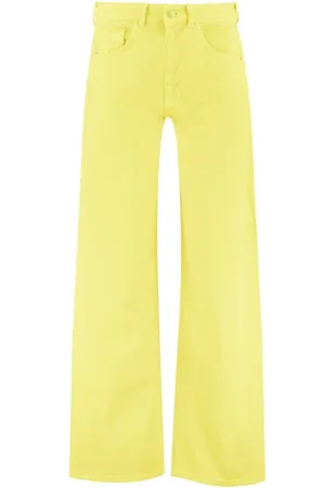 Harper & Yve Dames, Broeken, Geel, Maat: W31 Denim