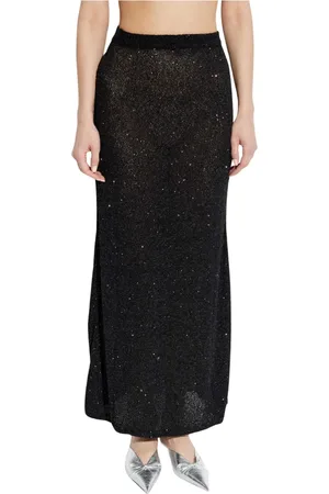 Balenciaga Dames, Rokken, Zwart, Maat: M Polyamide