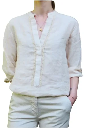 Masons Dames, Blouses & Shirts, , Maat: S Linnen
