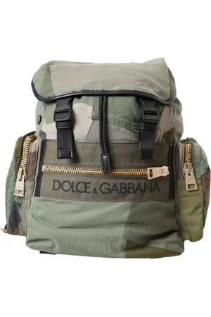 Dolce & Gabbana Heren, Tassen, Groen, Maat: ONE Size Katoen