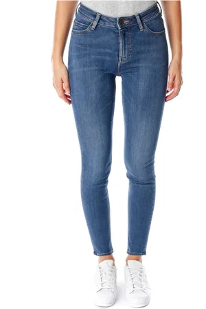 Lee Dames, Jeans, Blauw, Maat: W25 L33