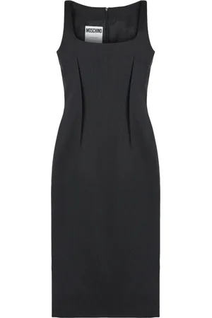 Moschino Dames, Jurken, Grijs, Maat: L Wol