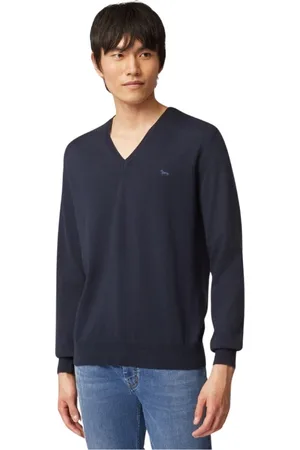 HARMONT&BLAINE Heren, Truien, Blauw, Maat: XL Katoen