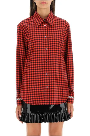 Nº21 Dames, Blouses & Shirts, Rood, Maat: M Katoen