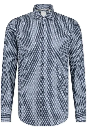 Blue Industry Heren, Overhemden, Blauw, Maat: 5XL Katoen