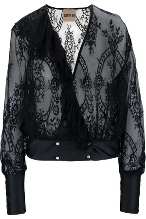 ANIYE BY Dames, Blouses & Shirts, Zwart, Maat: S Katoen