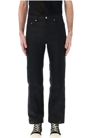 Rick Owens Heren, Jeans, Zwart, Maat: W36 Linnen