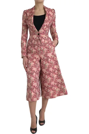 Dolce & Gabbana Dames, Jumpsuits & Playsuits, Roze, Maat: XS Brokaat