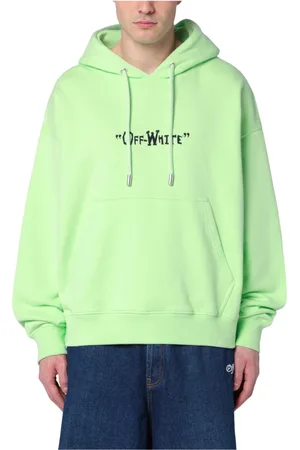 OFF-WHITE Heren, Sweatshirts & Hoodies, Groen, Maat: S Katoen