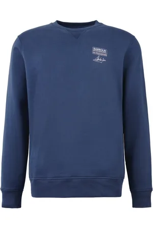 Barbour Heren, Sweatshirts & Hoodies, Blauw, Maat: L Katoen