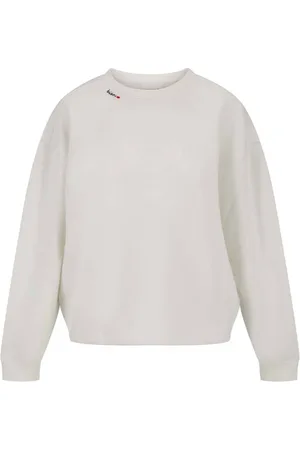 Zusss Dames, Sweatshirts & Hoodies, Wit, Maat: 2XL Katoen