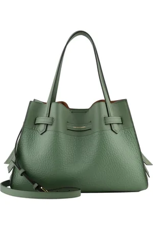 Pourchet Paris Dames, Tassen, Groen, Maat: ONE Size Leer