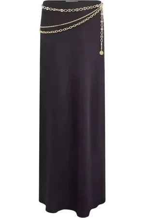 Paco rabanne Dames, Rokken, Zwart, Maat: 2XS Poliester