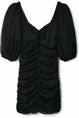 Desigual Dames, Jurken, Zwart, Maat: XS Poliester