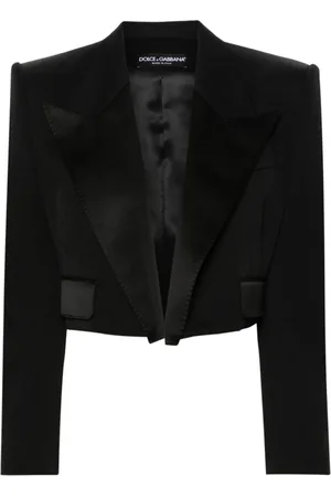 Dolce & Gabbana Dames, Jassen, Zwart, Maat: 2XS Wol