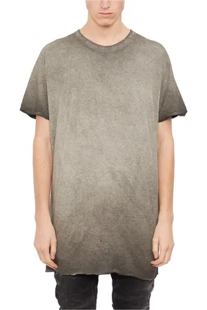11 BY BORIS BIDJAN SABERI Heren, Tops, Grijs, Maat: M Katoen