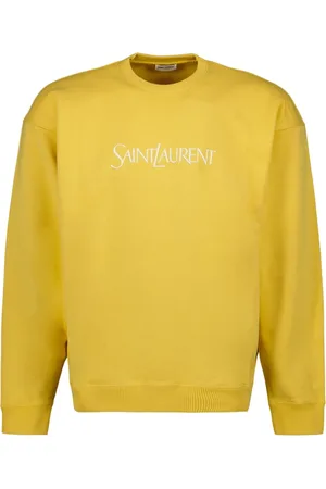 Saint Laurent Heren, Sweatshirts & Hoodies, Geel, Maat: L Katoen