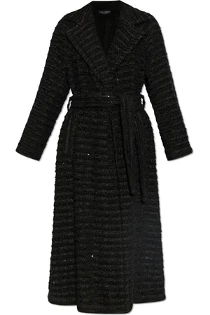Dolce & Gabbana Dames, Mantels, Zwart, Maat: XS Katoen