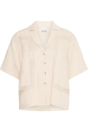 Ichi Dames, Blouses & Shirts, , Maat: M Linnen