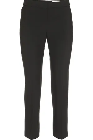 Alexander McQueen Dames, Broeken, Zwart, Maat: XS Wol
