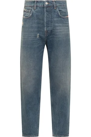 AMISH Heren, Jeans, Blauw, Maat: W35 Denim