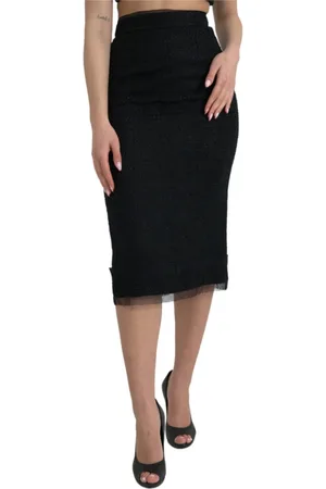 Dolce & Gabbana Dames, Rokken, Zwart, Maat: XS Katoen