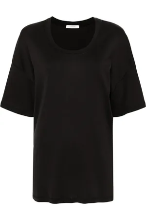 LEMAIRE Dames, Tops, Zwart, Maat: M Katoen