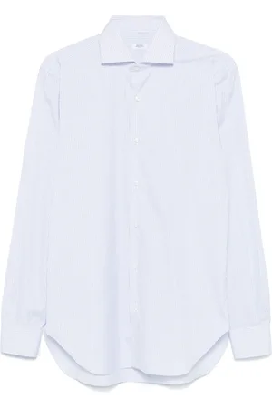 BARBA Heren, Overhemden, Blauw, Maat: XL Katoen