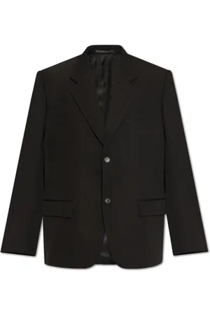 Balenciaga Heren, Jassen, Zwart, Maat: S Wol