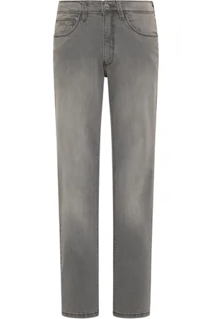 Carlo Colucci Heren, Jeans, Grijs, Maat: W34 L34 Katoen
