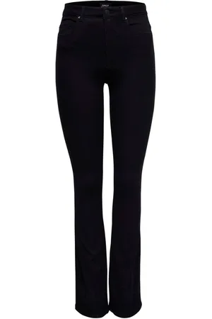ONLY Dames, Jeans, Zwart, Maat: XL L32 Katoen