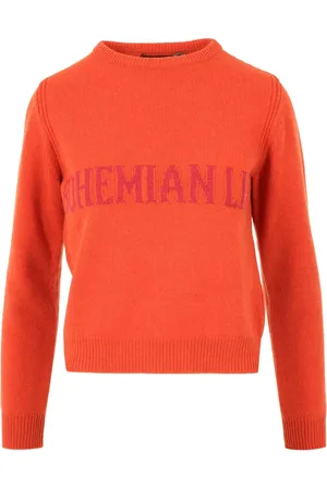 Alberta Ferretti Dames, Truien, Oranje, Maat: S Kasjmier