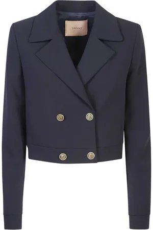 Twin-Set Dames, Jassen, Blauw, Maat: S Viscose