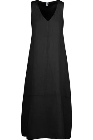 Bomboogie Dames, Jurken, Zwart, Maat: XL Linnen