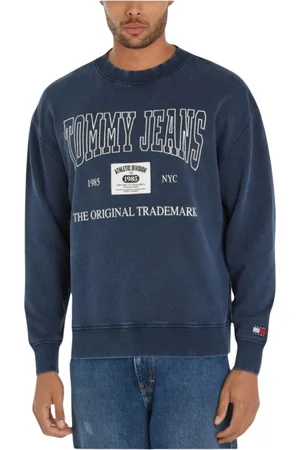 Tommy Hilfiger Heren, Sweatshirts & Hoodies, Blauw, Maat: L Katoen