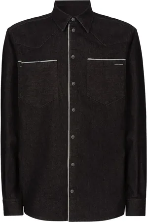 Dolce & Gabbana Heren, Overhemden, Zwart, Maat: XL