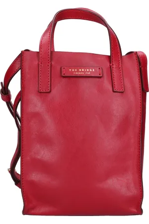 The Bridge Dames, Tassen, Rood, Maat: ONE Size Leer
