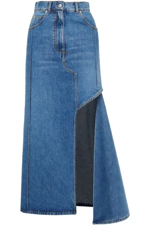 Alexander McQueen Dames, Rokken, Blauw, Maat: S Denim