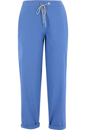 LE TRICOT PERUGIA Dames, Broeken, Blauw, Maat: M Katoen