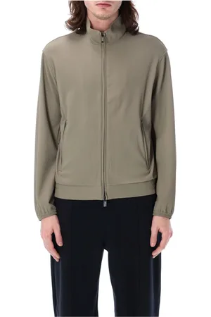 Emporio Armani Heren, Sweatshirts & Hoodies, Groen, Maat: S Polyamide