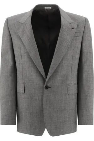 Alexander McQueen Heren, Jassen, Grijs, Maat: S
