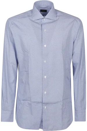 BARBA Heren, Overhemden, Blauw, Maat: 3XL Katoen