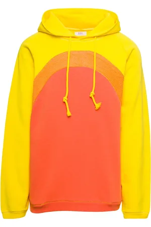 ERL Heren, Sweatshirts & Hoodies, Oranje, Maat: 2XL Katoen