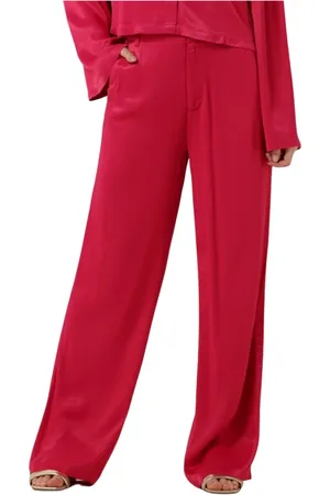 Alix the label Dames, Broeken, Roze, Maat: M Satijn