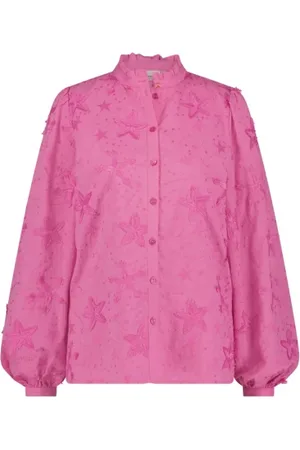 Fabienne Chapot Dames, Blouses & Shirts, Roze, Maat: S Katoen