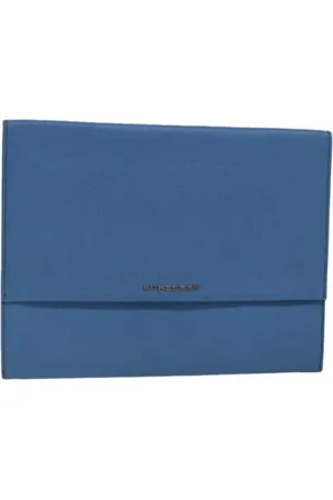 Burberry Dames, Pre-owned, Blauw, Maat: ONE Size Leer