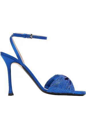 Nº21 Dames, Schoenen, Blauw, Maat: 40 EU Satijn