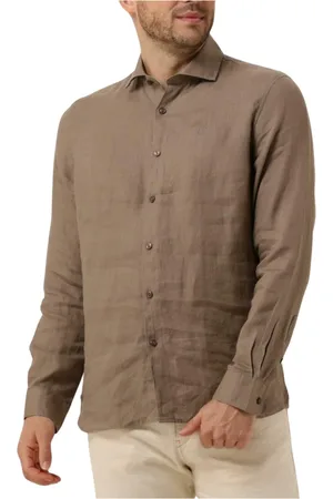 Dstrezzed Heren, Overhemden, Bruin, Maat: 2XL Linnen