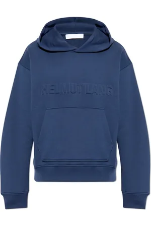 Helmut Lang Heren, Sweatshirts & Hoodies, Blauw, Maat: L Katoen